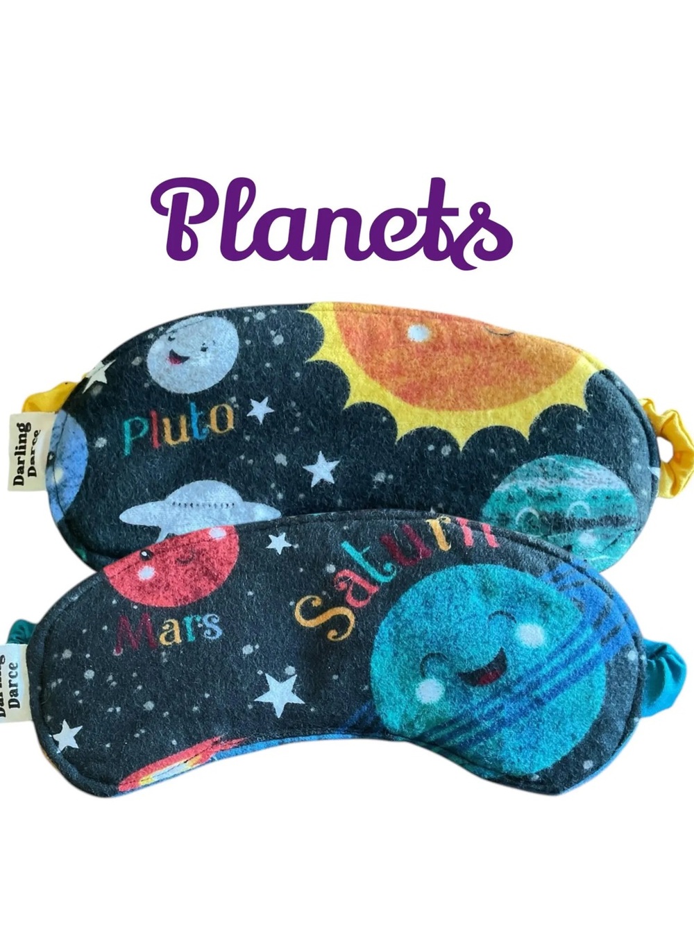 Planet Theme Sleep Mask for Kids, New Handmade